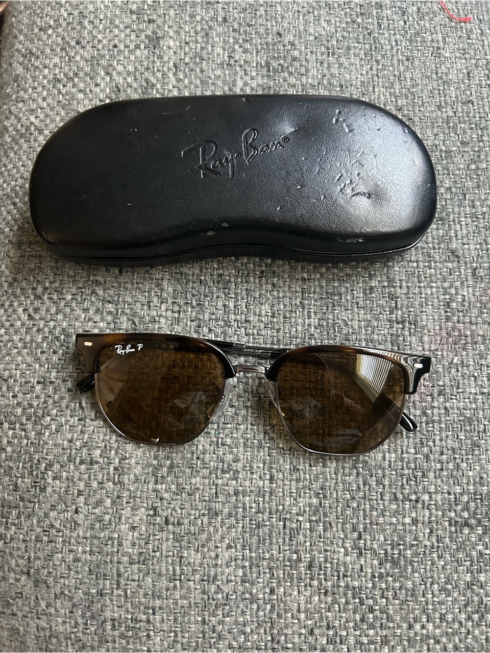 Ray-Ban Sunglasses RB4416 NEW CLUBMASTER 710/51 Tortoise Silver w/ Brown Lenses